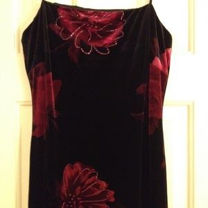 Arianna By Rachael Kaye Velvet Spaghetti Strap Dre